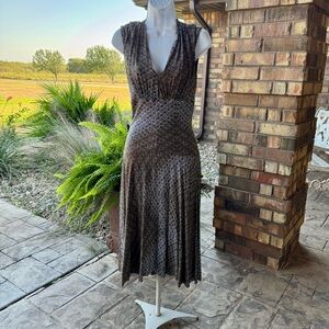 Boston Proper Maxi fit and flare dress; size S